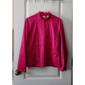 EP Pro Jacket Womens Full Zip Long Sleeve Tennis Golf Athletic Sports Pink  Sz M